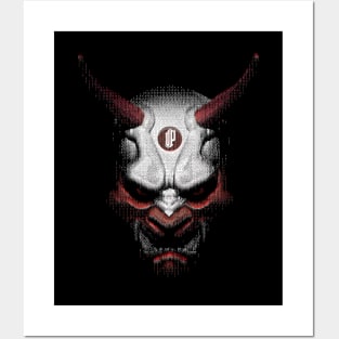 Oni Demon Mask Posters and Art